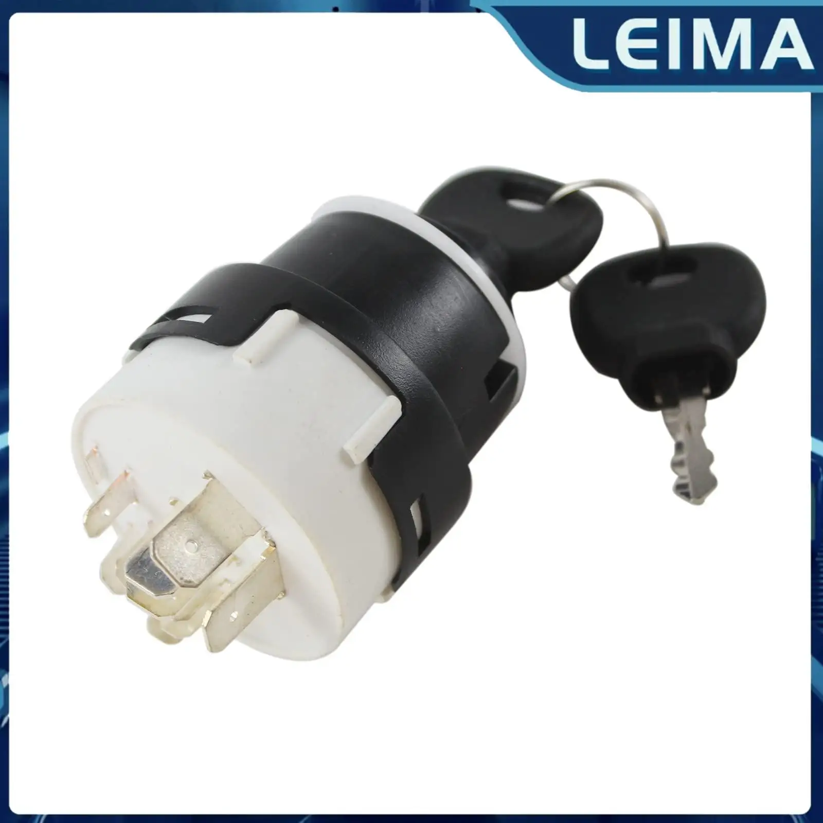 Ignition Switch With Keys 10 Pins 701 80184 45500 Y1372 for JCB JCB200 JCB220 Tractor Preheat Start Switch 50988 85804674 330262