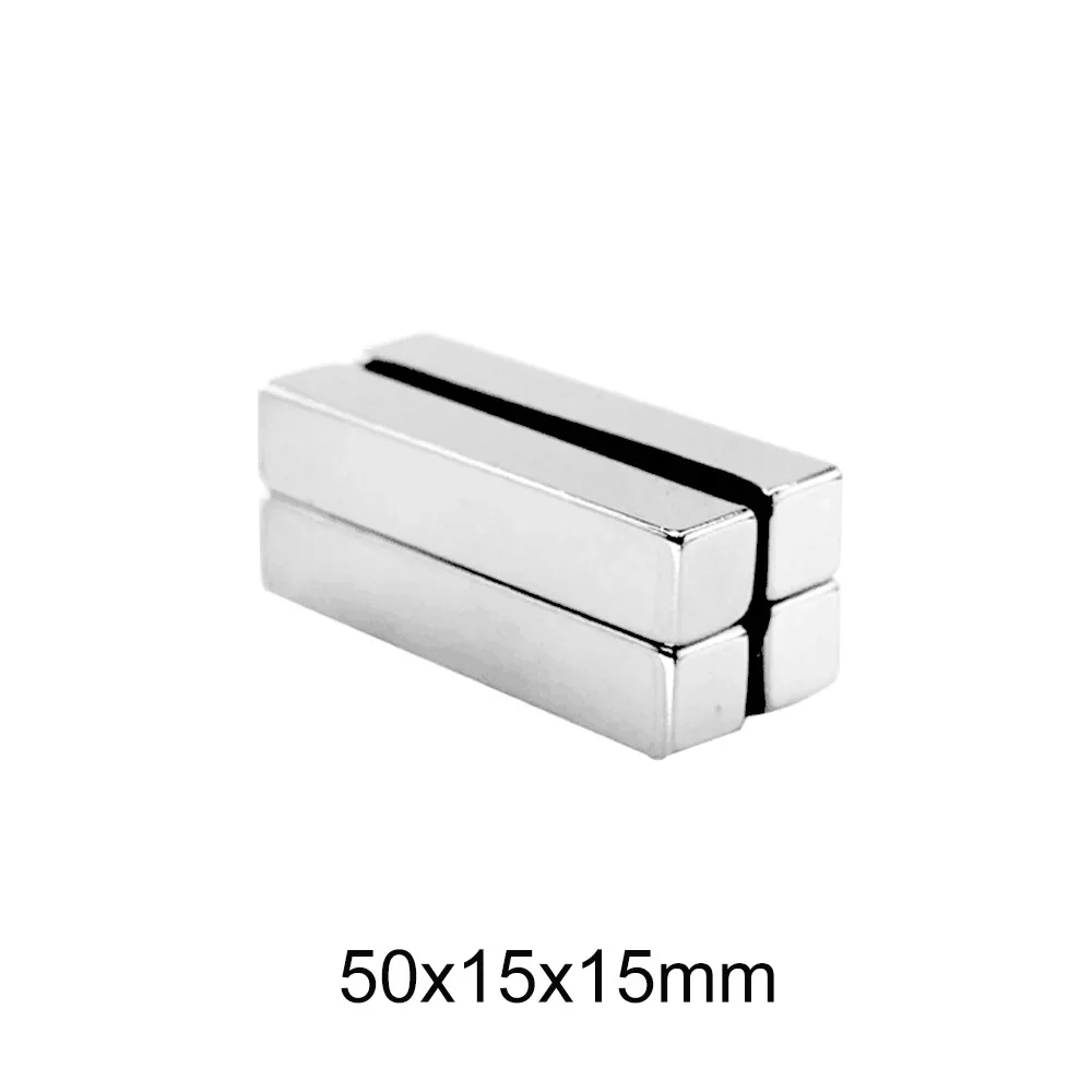 50x15x15 Strong Quadrate Neodymium Magnet 50mm X 15mm X15mm For Home Refrigerators, Offices DIY 50x15x15mm 50*15*15