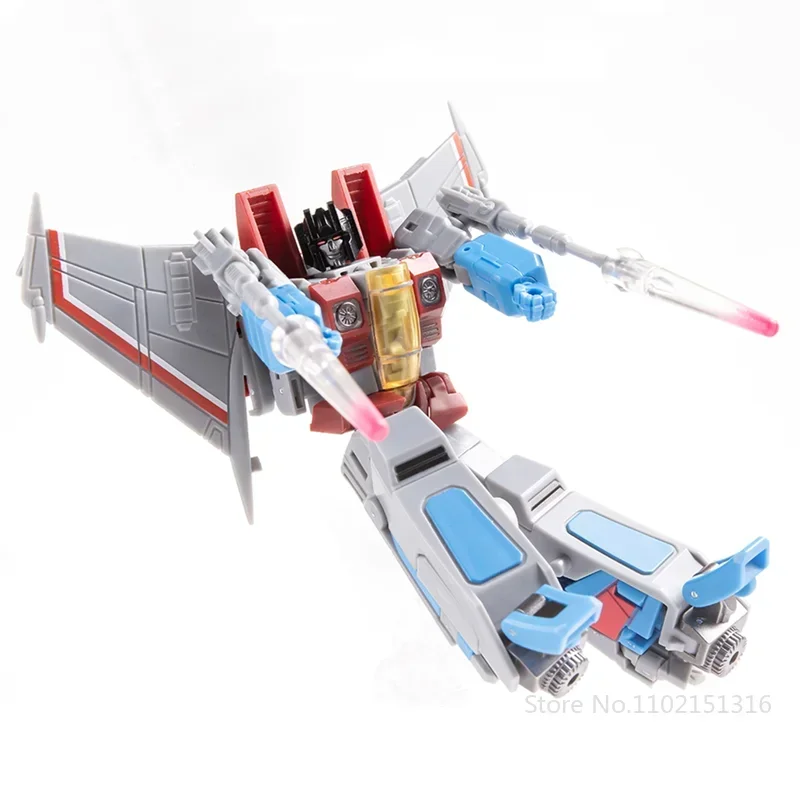 JINBAO Transformation FG-04 FG04 Starscream False Eperor Air Craft With Stand And Cape Crown Action Figure With Box