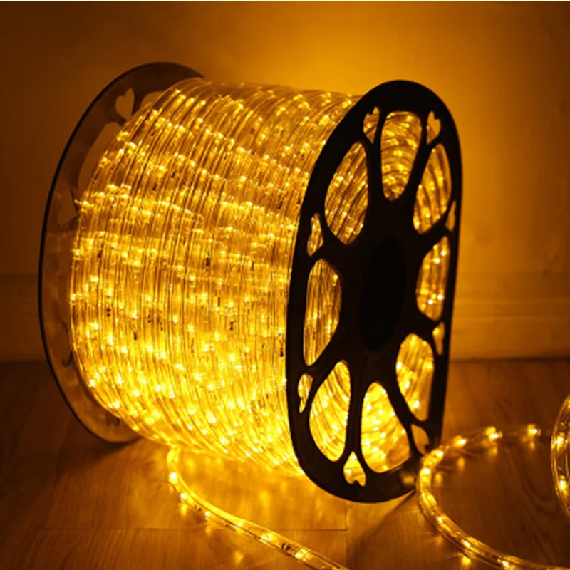LED Flexible Strip Rope Light IP65 Waterproof Outdoor Landscape Lighting for Christmas Party Decorative Lighting