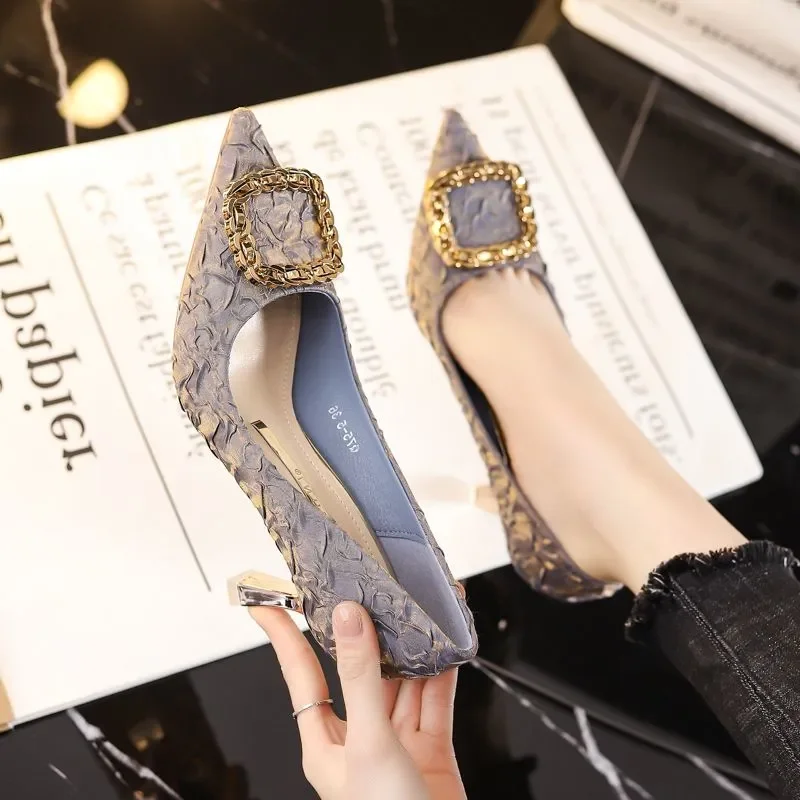 zapatos de mujer women fashion light weight purple spring & summer stiletto heel shoes lady casual black office work pumps a629