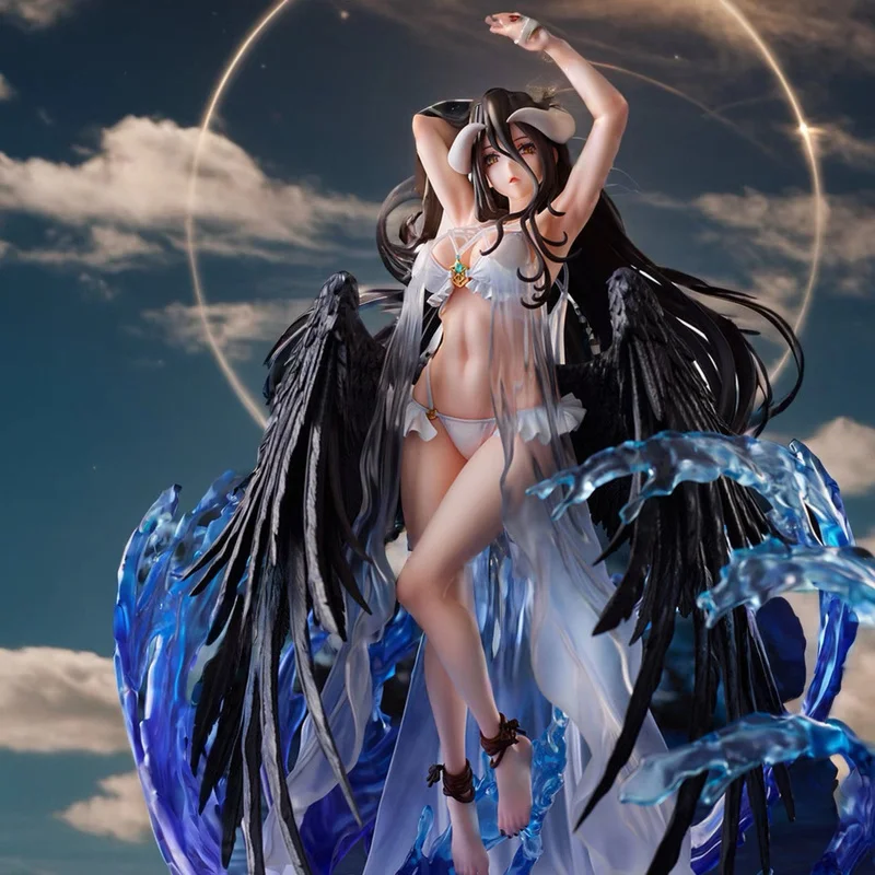 

32cm King Of The Undead Albedo Figure Swimsuit Figurine Overlord Full Version Beautiful Girl Model Ornament Birthday Toy Gift