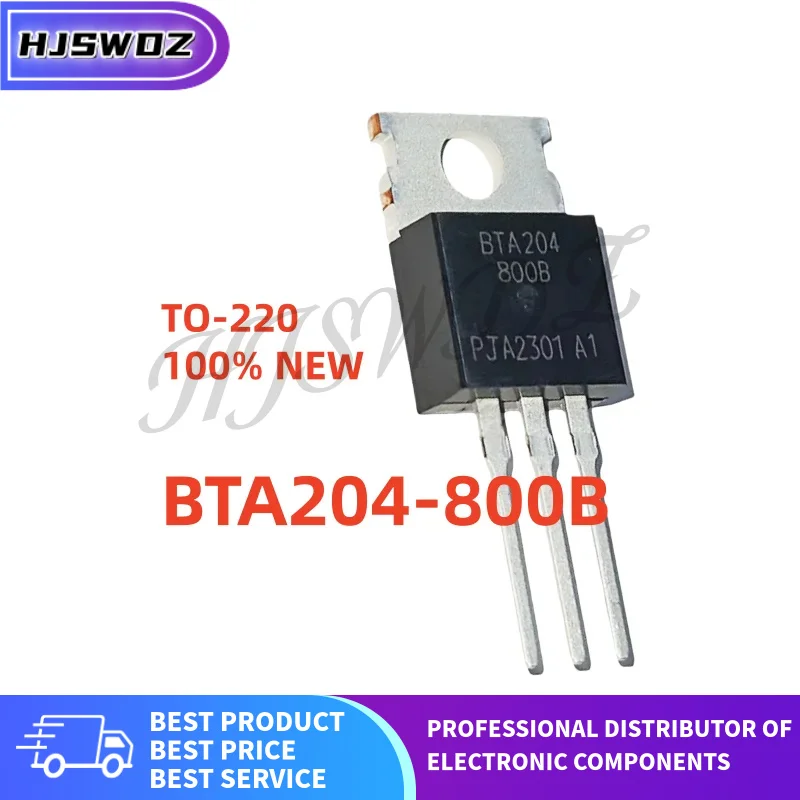 10Pcs BTA204 BTA204-600E BTA204-800E BTA204-600B BTA204-800C BTA204-800B BTA204-600C TO-220 Bidirectional thyristor