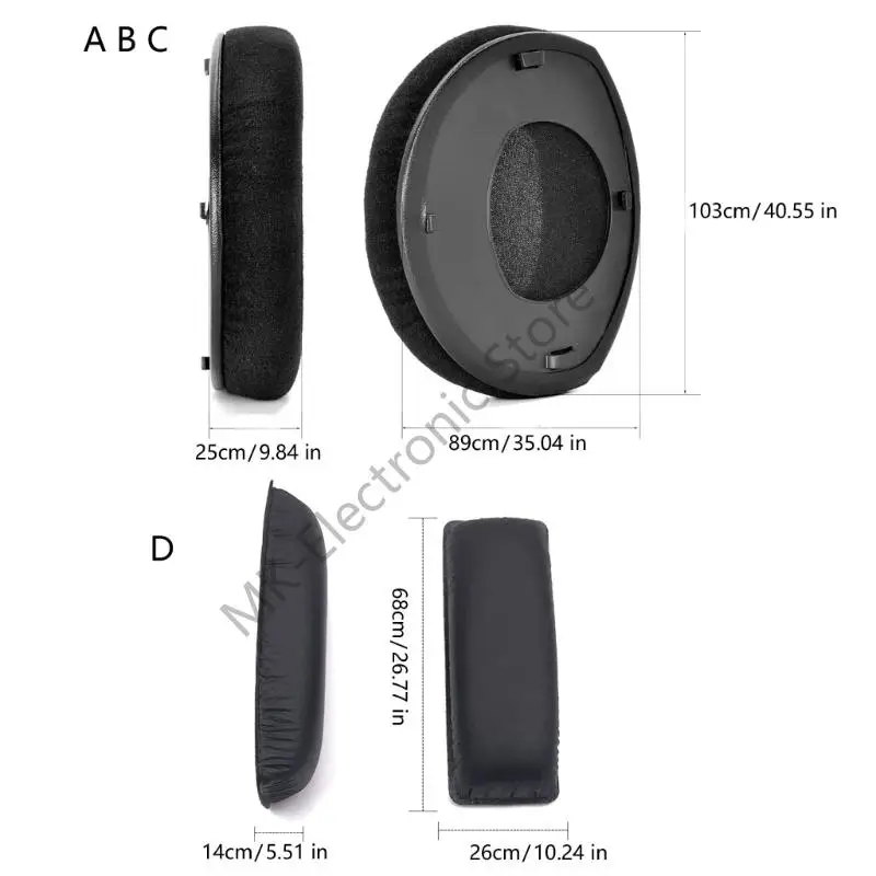 R2LF Earphone Cover Earpads Headband for Wireless Headphones Models RS160 RS170 RS180 Earpads Earmuffs - view 6
