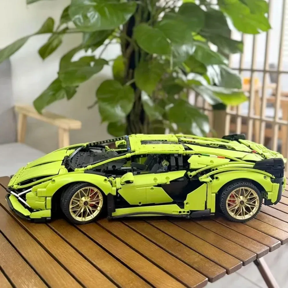 3696-teiliges Premium-Sportwagen-Modell-Set – herausforderndes Bausteine-Puzzlespielzeug, ideales Geschenk für Männer und Jungen