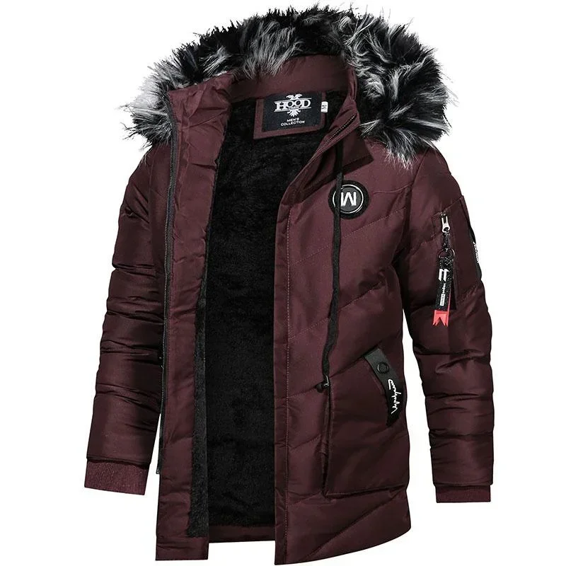 Parkas de invierno para hombre alta calidad chaqueta cortaviento