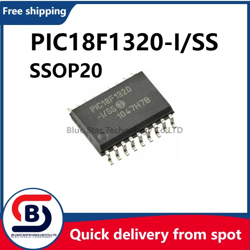 Free Shipping 5-20pcs/lots PIC18F1320-I/SS PIC18F1320 18F1320 SSOP20 Quick delivery from spot