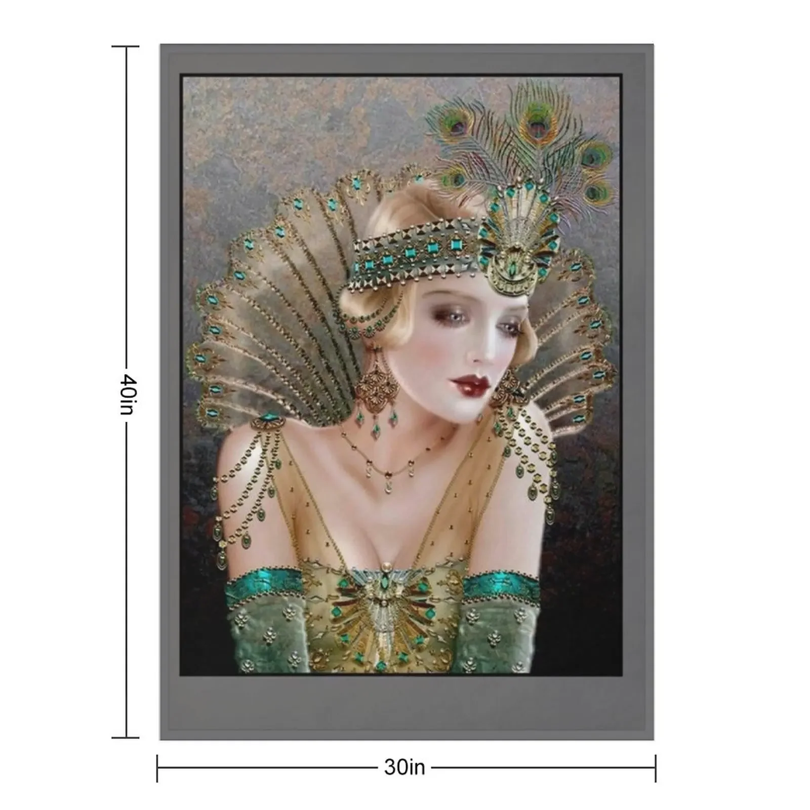 FLAPPER : Vintage 1929 Beautiful Fashion Magazine Advertising Print Throw Blanket Thin Retros for winter Giant Sofa Blankets