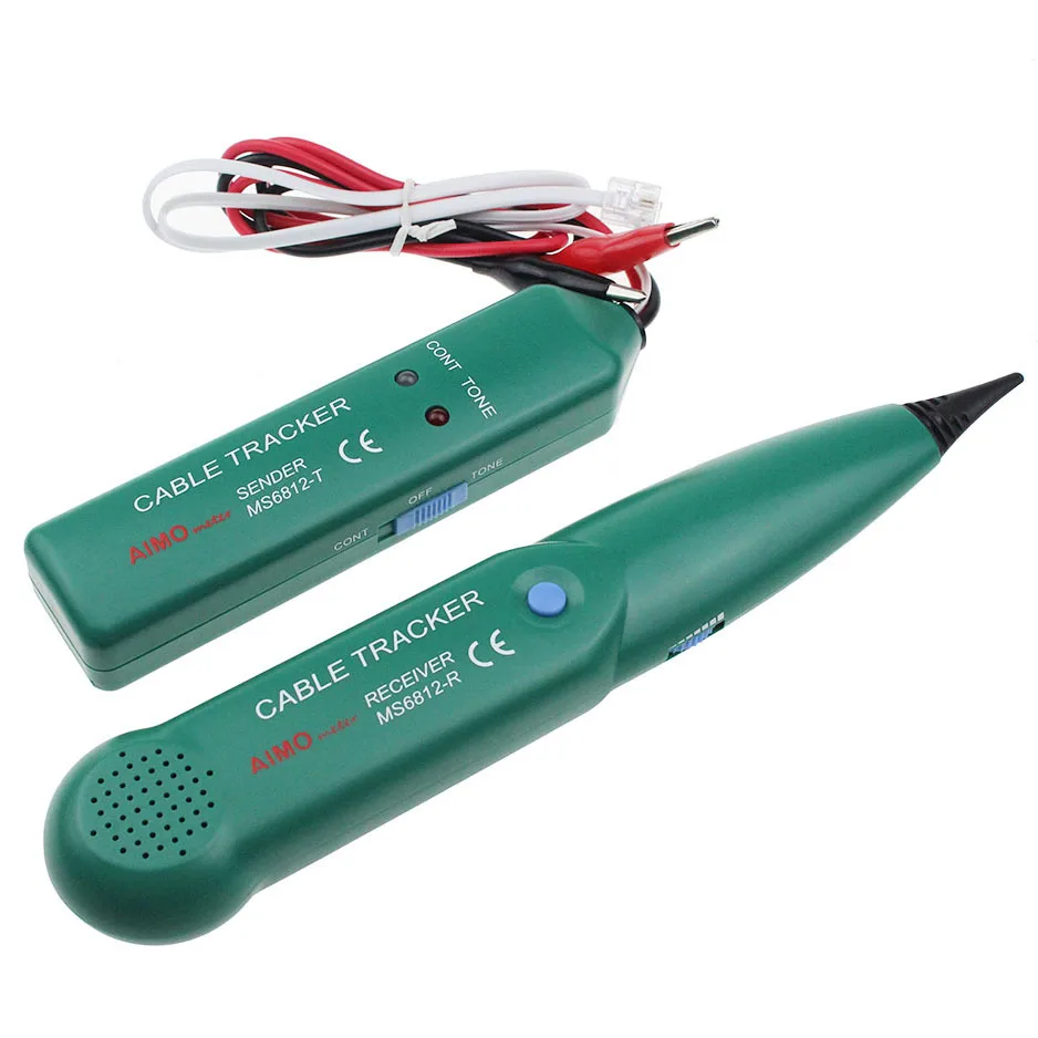 For UTP STP Cat5 Cat6 RJ45 RJ11 Line Finding Testing MS6812 Telephone Wire Tracker LAN Network Cable Tester