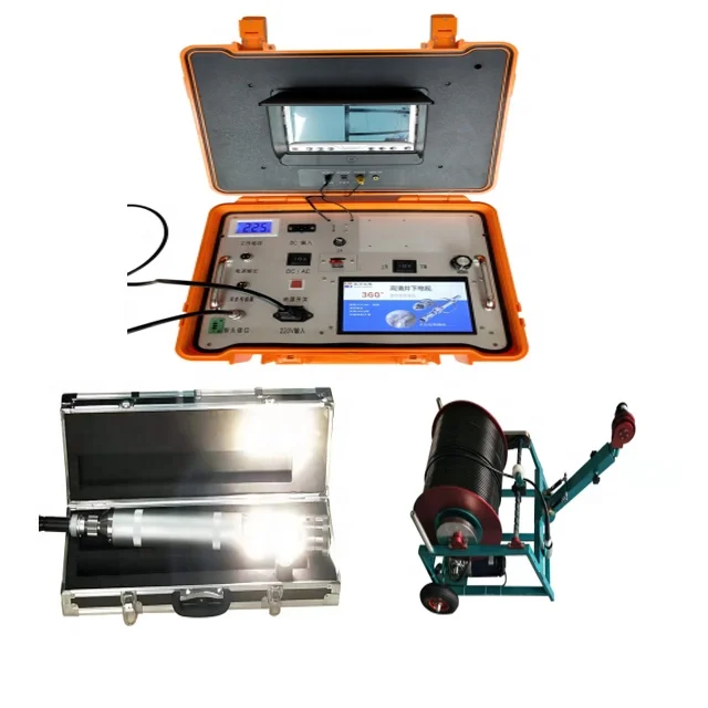 New Mobile Video Recording 360 Rotary Borewell Inspection Camera With Meter Counter And Touch Screen