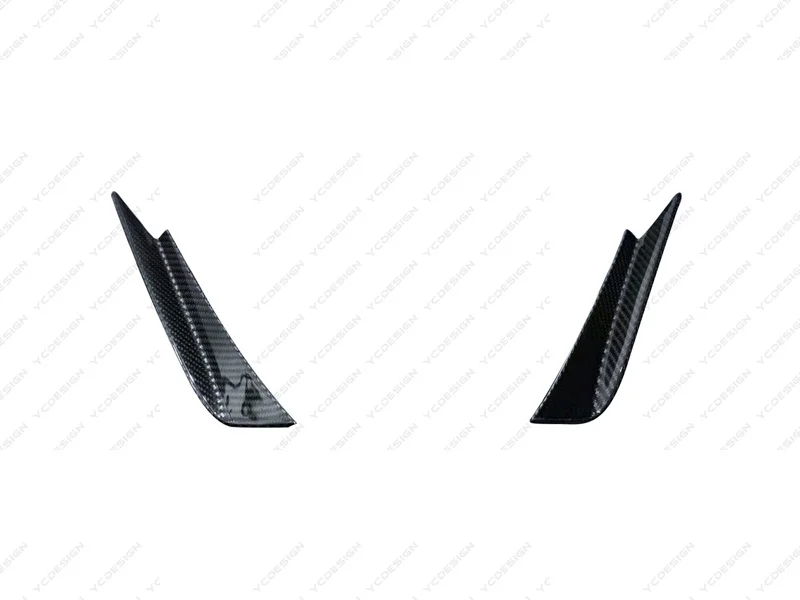 Car-Styling Accessories Dry Carbon Fiber DCF Front Bumper Canards MSY Style Fit For 2020-2023 Maserati MC20