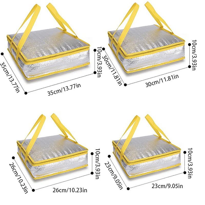 Portable Drink Storage Food Thermal Delivery Carrier Pizza Delivery Bag Cooler Bag Ice Pack Insulation Bag