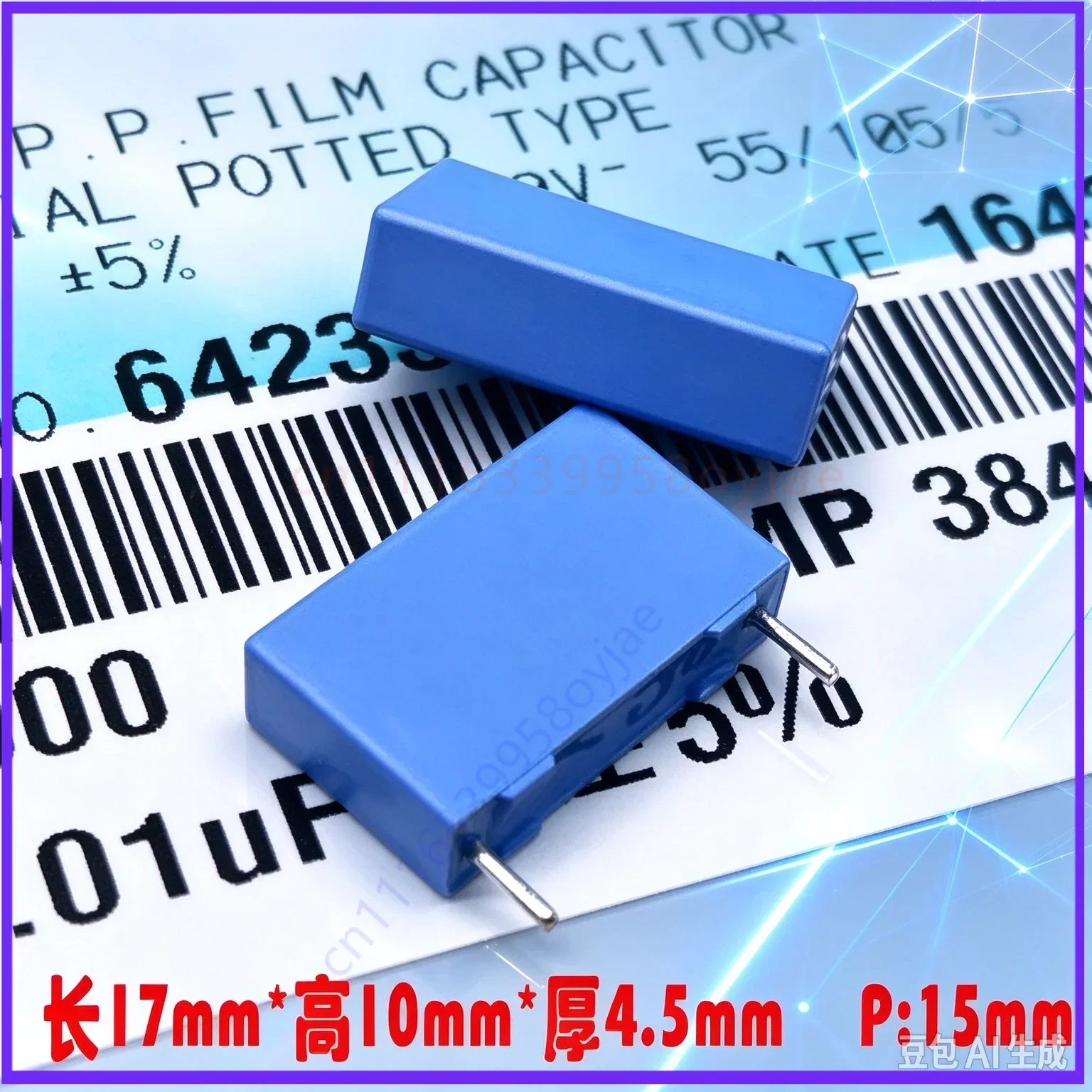 Top-grade BC PILKOR MKP 0.01uf 103 10nf 1000v 1kv for Safety Film Capacitor Replace Farad  100pcs