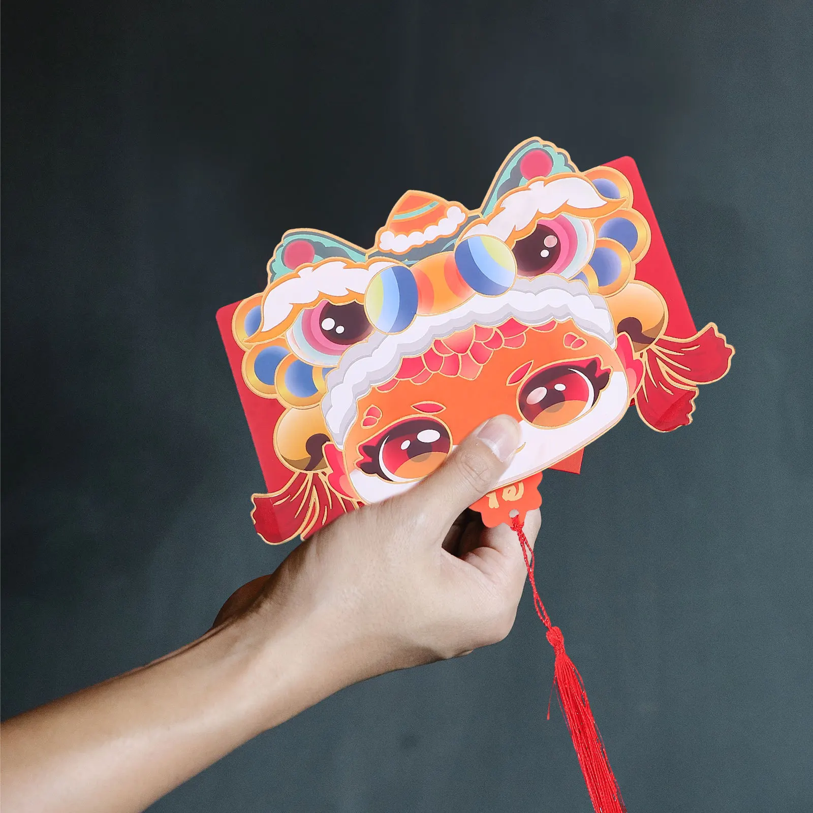 

6pcs Year Of The Snake Red Envelope Chinese New Year Lucky Money Envelopes Cartoon Design Traditional Cash Envelopes For Family