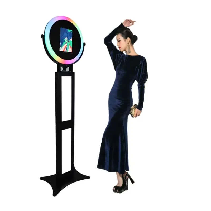 

ZJW STLF высококачественные индивидуальные продукты светодиодный светильник Social Booth Roamer Magic Mirror селфи Booth для Ipad Photo Booth