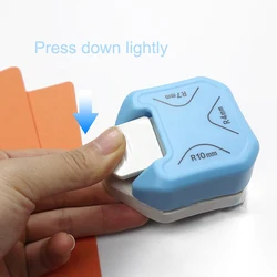 3 in1 Mini Round Corner Cutter Corner Durable Rounder Punch R4/R7/R10mm Paper Trimmer Round Corner DIY Paper Cutter Card KD05