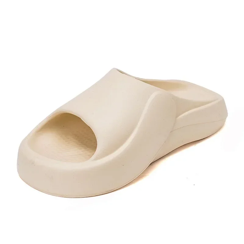 شباشب شاطئ ناعمة سميكة القاع للرجال EVA للاستخدام الداخلي والخارجي، صنادل صيفية سهلة الارتداء للزوجين في المنزل