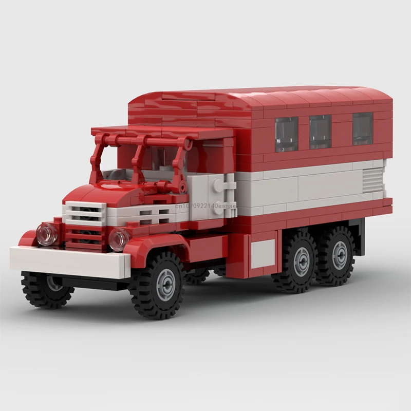 Hot MOC Speed Champion City Car Fire Engine Supercar Building Blocks Brick Racing Technique Creative Garage DIY Toys Kids Gifts