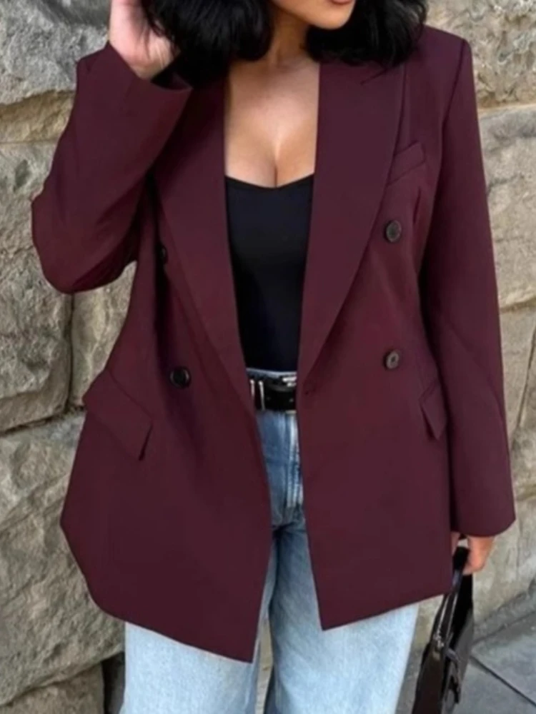 

Новые весенние прямые женские блейзеры, офисные длинные блейзеры, женские блейзеры оверсайз с длинным рукавом, винтажные новые пальто и верхняя одежда