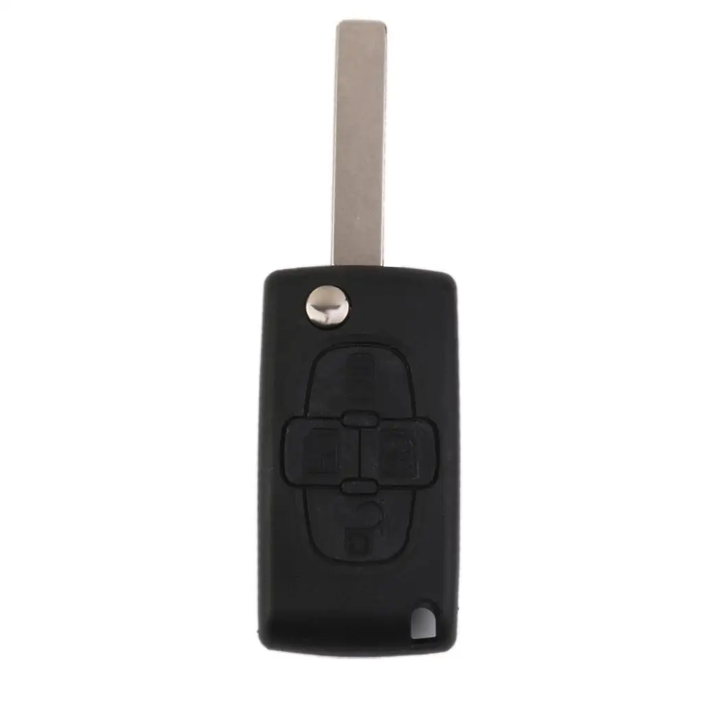 

4 Button Pad Remote Key Case Shell for Blade FITS Peugeot 1007 & Citroen C8