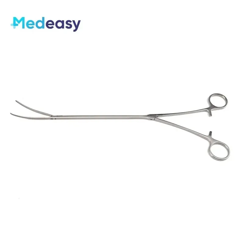 Hot Sale Medeasy Bestselling VATS Thoracoscopic Instruments Curved Hemostatic Forceps for Thoracic Surgery