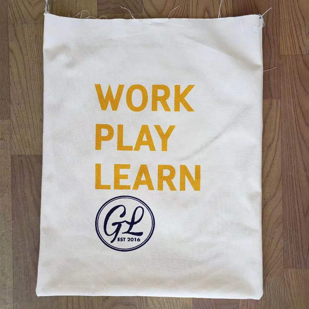200 pcs Custom With Your Logo Cotton Tote Bags Personalized Bulk Pack Reusable Grocery Bag Shopping Bags Promotional Item