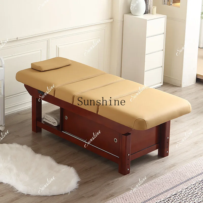 FT  Solid wood high-end beauty salon special massage bed with hole multi-function