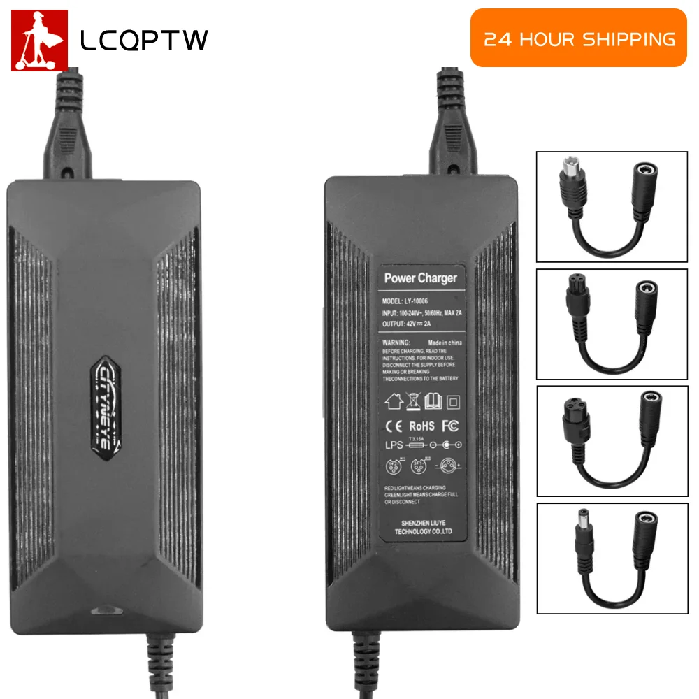 

Зарядное устройство 42В 2А с универсальными вилками EU/US/UK/AU для электросамокатов Xiaomi M365, 1S, Pro, Pro2 – Запасные части