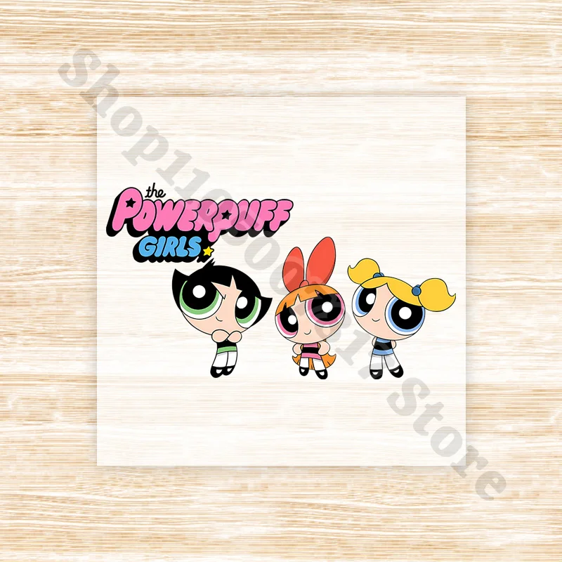 Kawaii The Powerpuffs Girls Creative Iron on Patches Cartoon Cute Heat Transfer Sticker Clothes Appliques DIY Decal Gifts 2026 - view 3