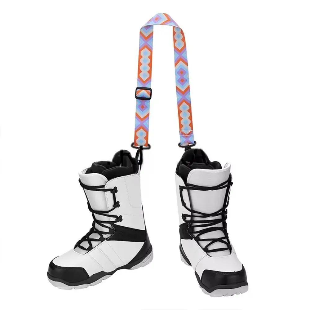 

Thickened Ski Boot Strap Adjustable Lash Shoulder Carrying Skiing Shoes Carrier Convenient Belt Buck Hook Snowboard Boot Strap