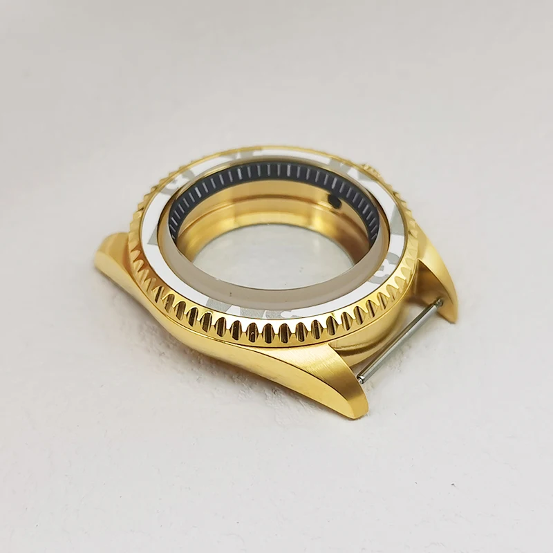 42mm Watch Case Bilayer Dome Sapphire Glass Fits NH35 NH36 4R 6R 7S Movement 28.5mm Dial With Bezel Insert Men Watch Cases Refit