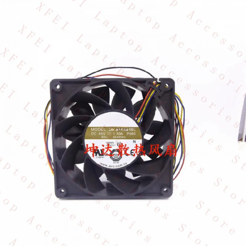

C 1 pcs FOR AVC Fan 2B12038B48U DC 48V 1.3A 12038 12CM 4-Pin High Air Volume fan