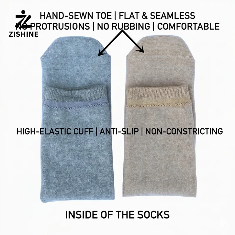 

Thickened Pure Cotton Prosthetic Socks for Amputees, High Elasticity Residual Limb Socks Protective Cushion Sleeves 5 Pairs