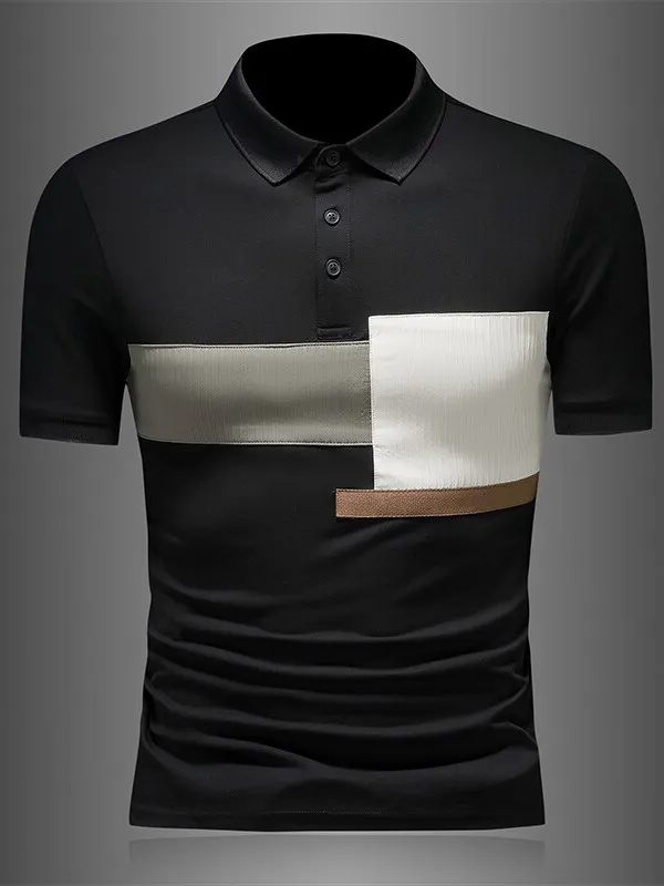 

Casual irt Men's ort Sve Turn-down Collar Breathable Slim Fit Summer New Sle Korean Version Faionable T-irt