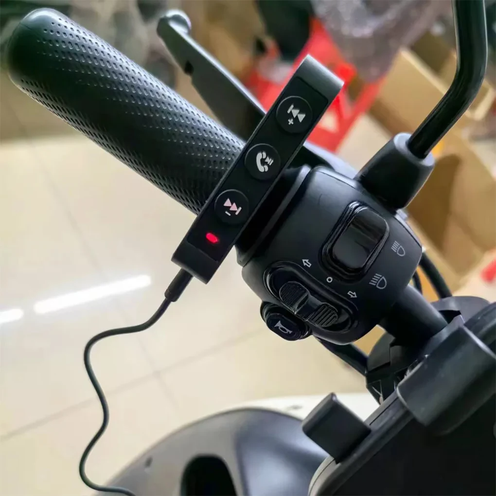 

Руль мотоцикла, медиаконтроллер, переключатель на рулевых колесах, Bluetooth-совместимый беспроводной медиа-пульт дистанционного управления для смартфона