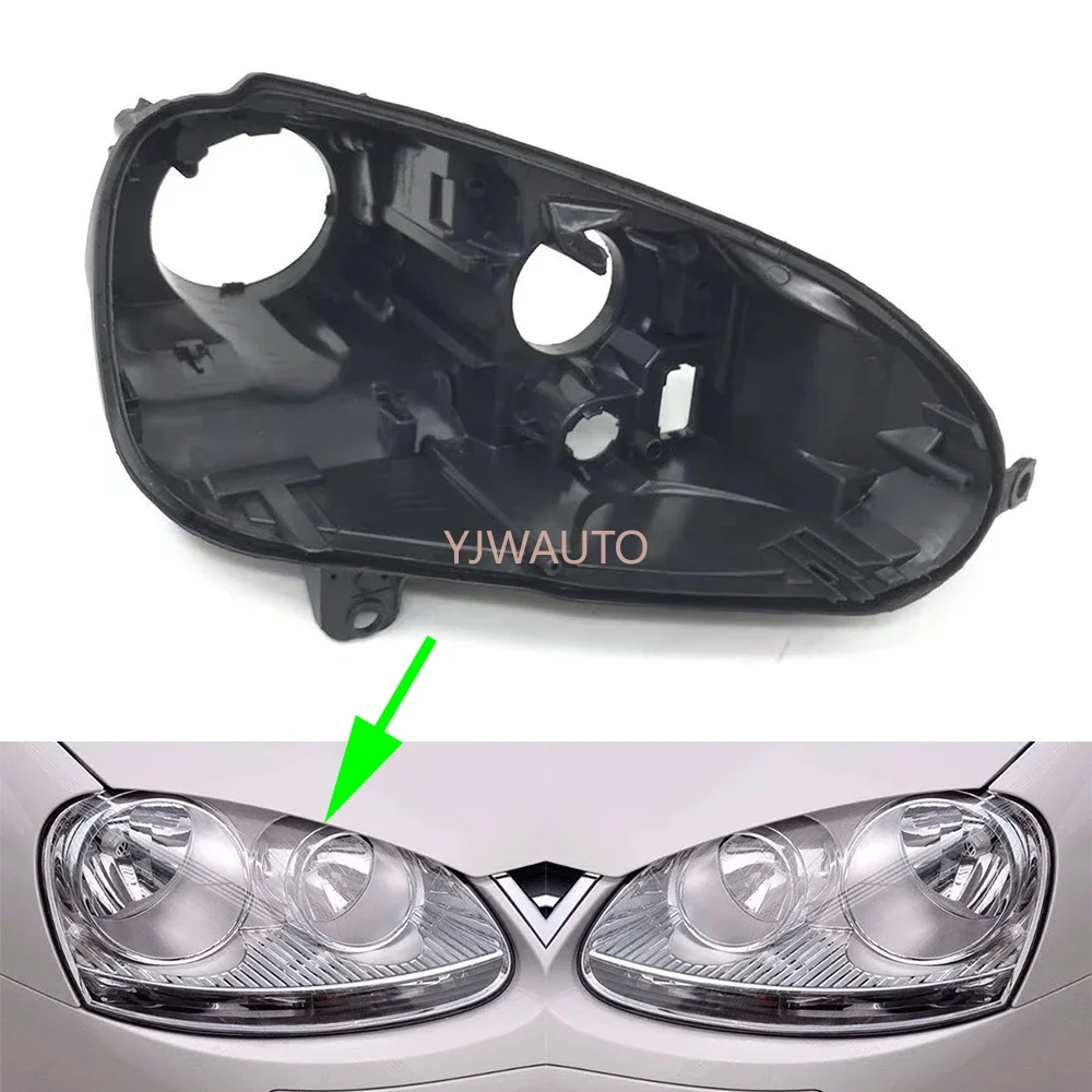 For VW Jetta Golf 5 2006 2007 2008 2009 2010 2011  Headlamp House Car Headlight Base Replacement Auto Front Lamp Holder