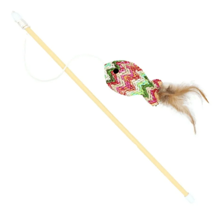 

Vibrant Life Cat Wand with Fish Toy 18 Length Fosters Interactive Play with Your Cat