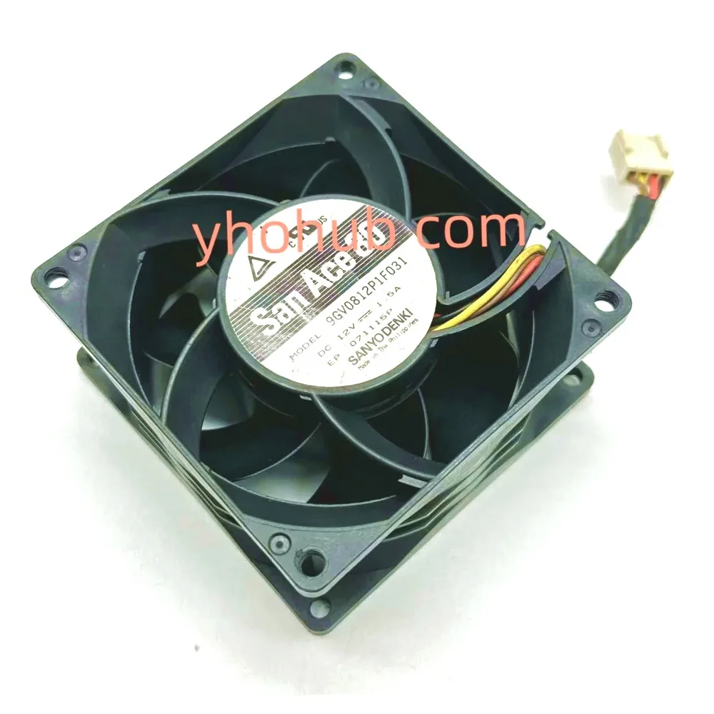 sanyo-denki-9gv0812p1f031-dc-12v-15a-80x80x38mm-4-wire-server-cooling-fan