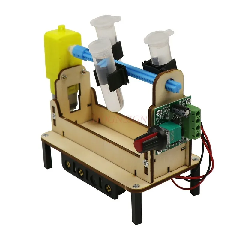 1set model making, scientific experiment, uniform mixer， Self made rotary mixer, manual DIY technology,