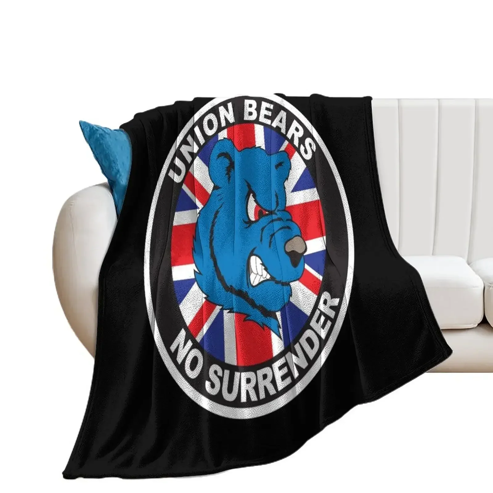 Union Bears - Rangers Throw Blanket for winter Bed covers Blankets