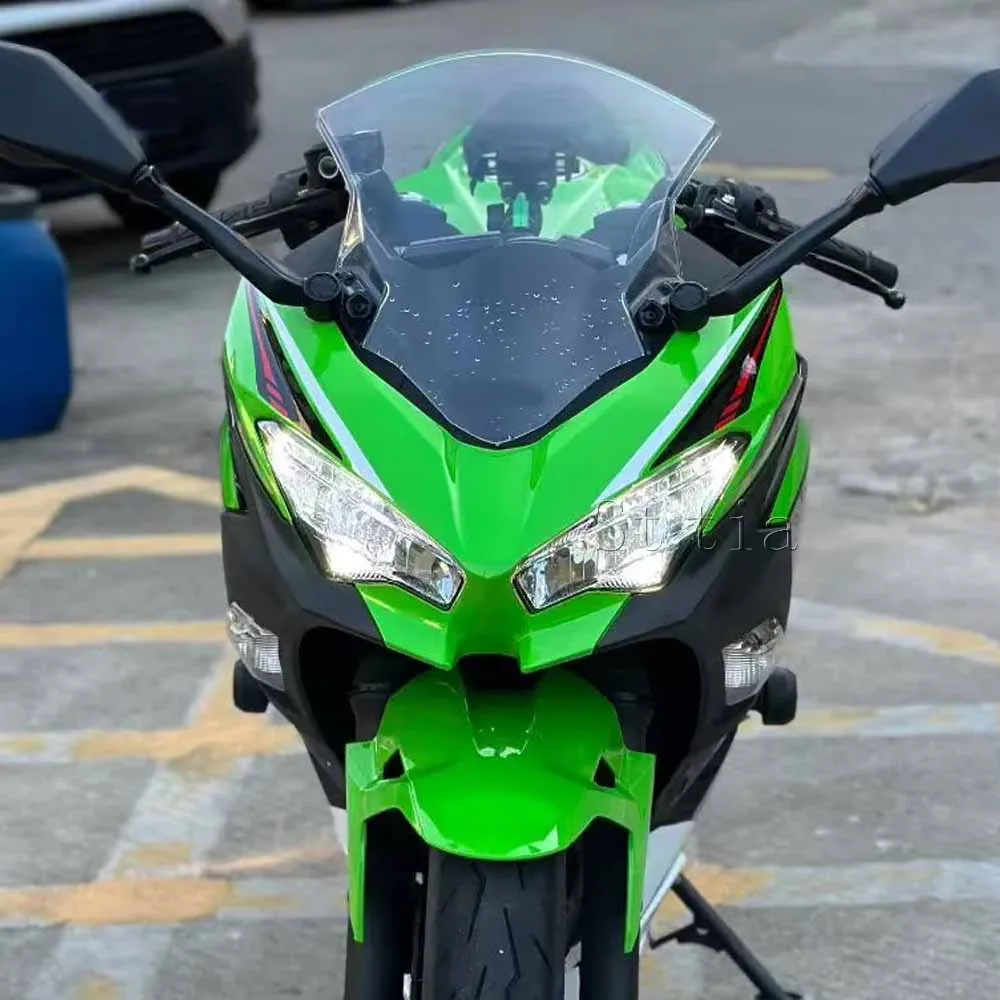 Black Aluminum Crash Protection Frame Sliders For Kawasaki Ninja 400 2018-2023 Enhanced Safety Motorcycle Crash Protectors