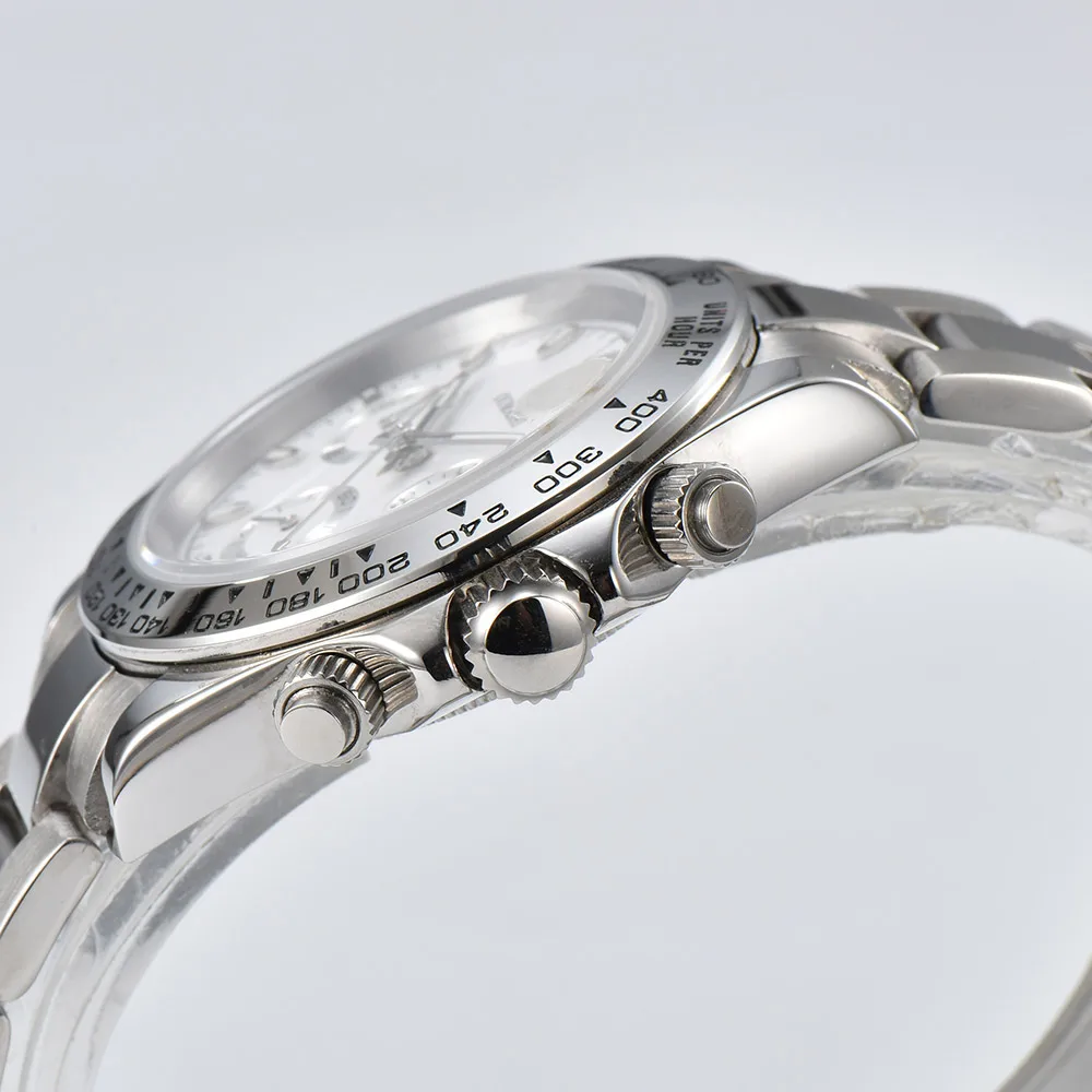 Jam Tangan Mewah Pria 39.3mm VK64 Chronograph Jam Tangan Pria Baru Bisnis Kustom Jam Tangan Pria VK64 Chronograph Tahan Air 10ATM