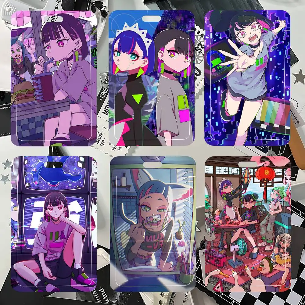 1pc Music Band Z-Zutomayo ID Card Sleeve School Card Access ID Card Bus Meal Card Protective Sleeve Easy Push