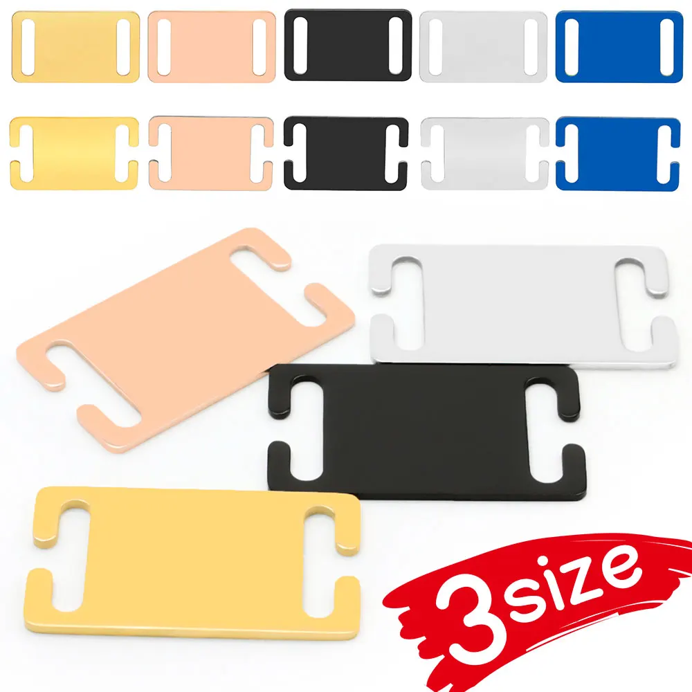 20Pcs Personalized Pet Dog ID Tag Square Plate Mirror Stainless Steel Ornament Customized Engraving Metal Anti-lost Nameplate Co