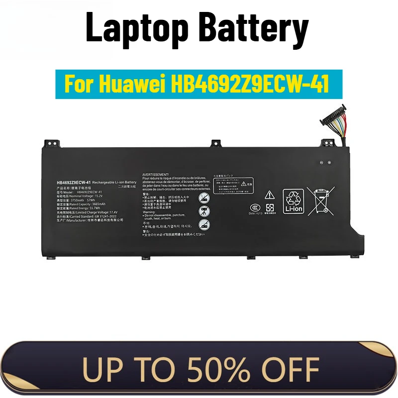 

For Huawei NBL-WAP9R/WAP9H NBL-WAQ9RP HB4692Z9ECW-41 Laptop Battery