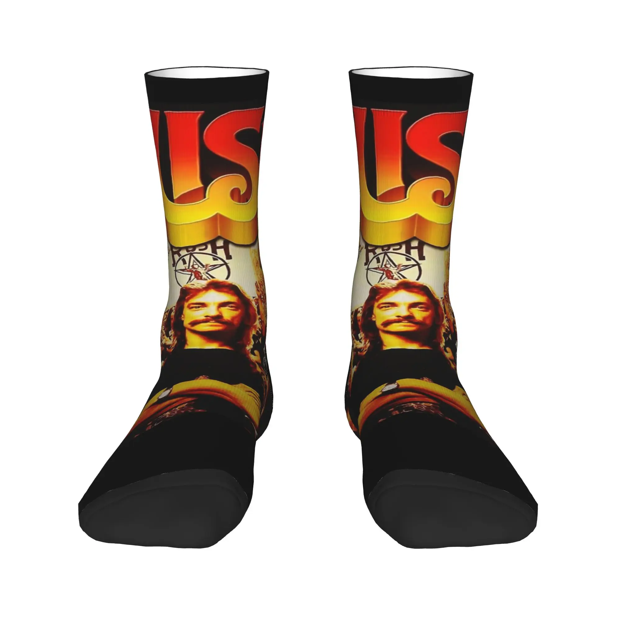 Concert Rush Band Vintage Tour chaussettes bas décontractés printemps anti-dérapant hommes chaussettes doux respirant conception escalade chaussettes