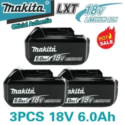 Genuine for makita battery 18v 6Ah Li-ion Replacement for makita 18 v battery Battery BL1860B BL1860 BL1840B BL1830B BL1850B