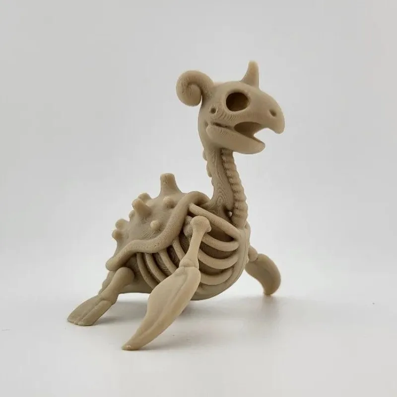 3dプリントされたポケモン-ラプラスの骨格化石フィギュアモデル、コレクターズアイテム、ギフト、デスクトップデコレーション、流行のアニメスタチュー