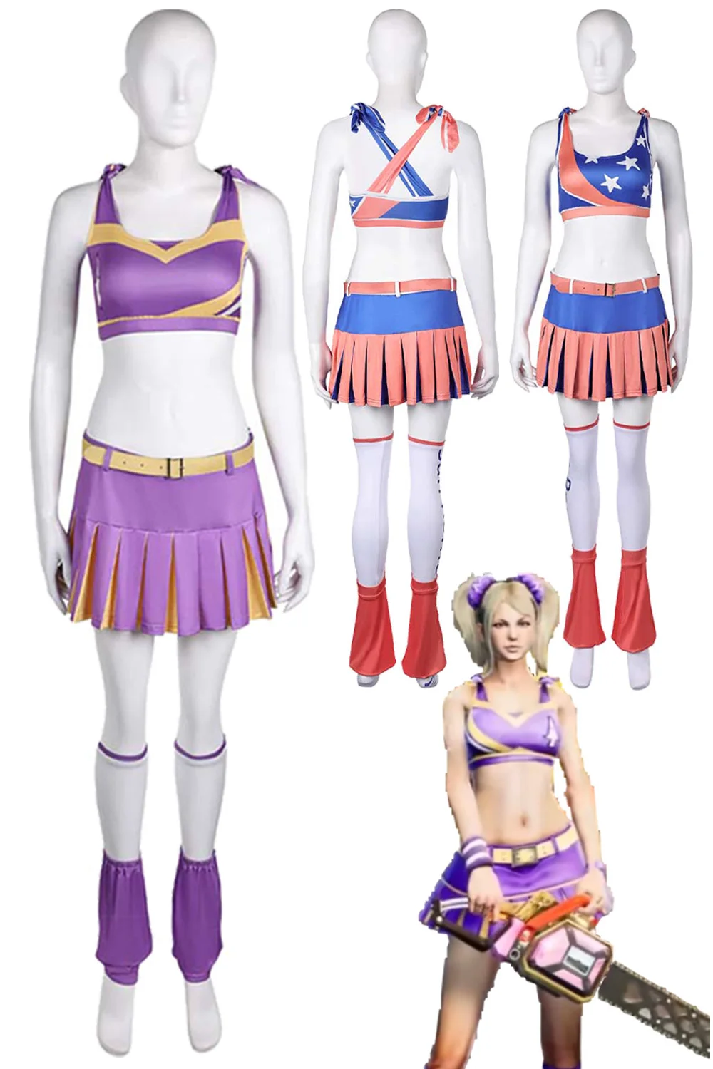 Fantasia Juliet Starling Cosplay Disfraz Costume Anime Game Lolipop Of Chainsaw Women Fantasy Halloween Carnival Party Clothes