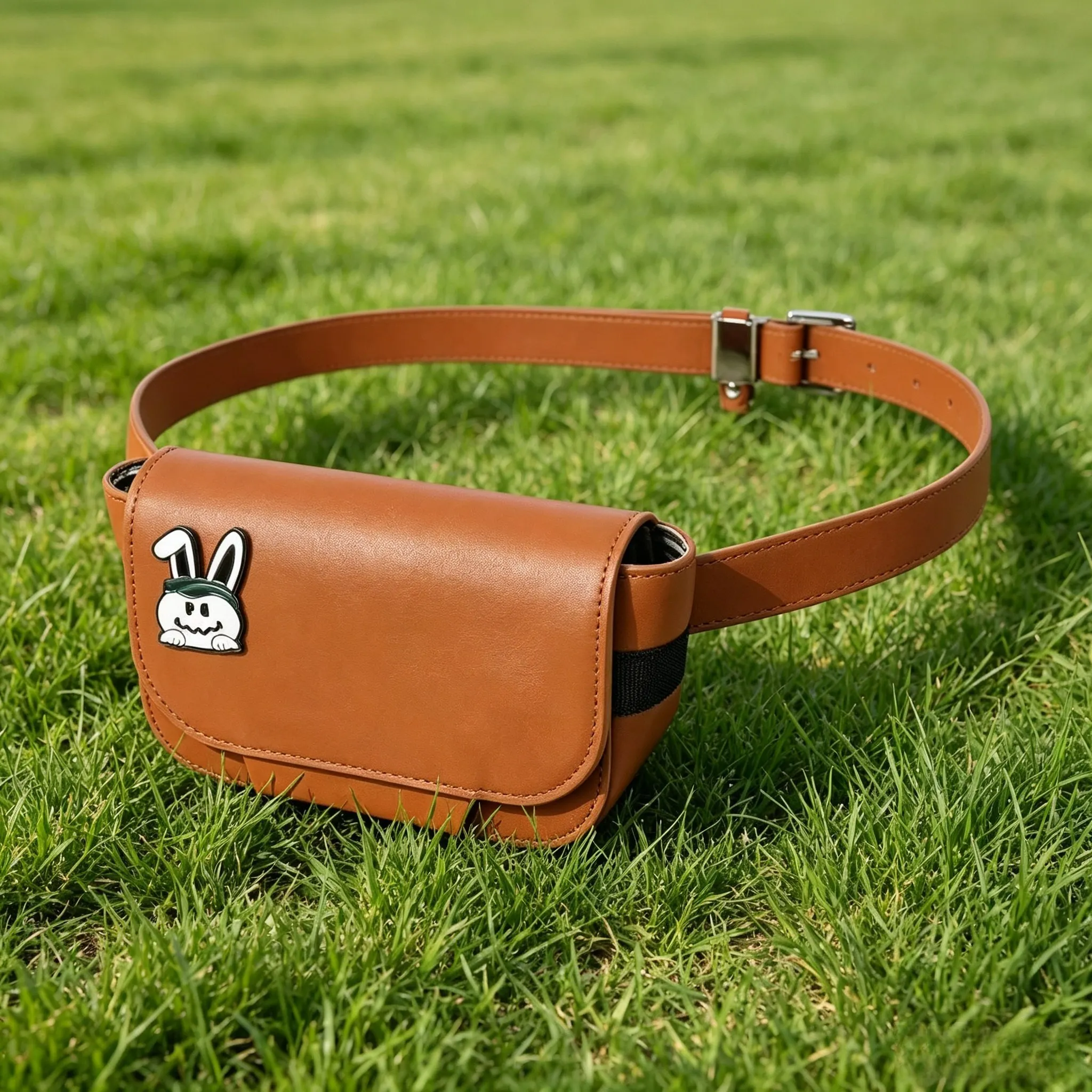 Premium Leather Golf Handbag Waist Pouch, Unisex Multi-purpose Golf Accessory Bag Portable Golf Storage Hand Bag